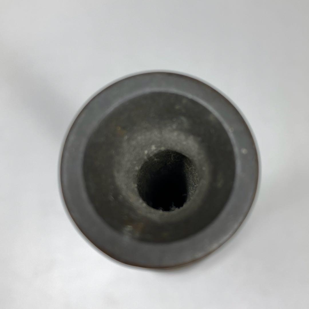 明治期　尾張七宝　最上手　蝶文　花瓶　高さ約24.2㎝　東さ7-0208☆2F