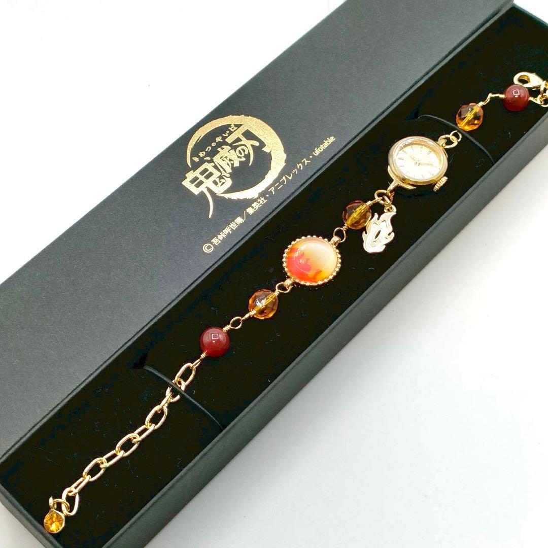 新品電池 稼働品 鬼滅の刃 煉獄杏寿郎モデル ブレスレットウォッチ 腕時計