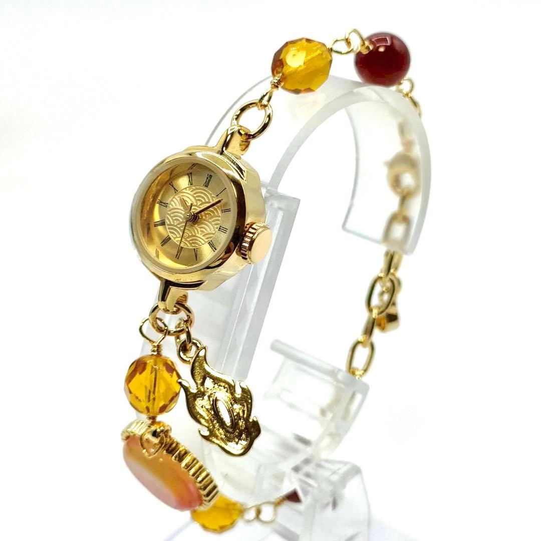 新品電池 稼働品 鬼滅の刃 煉獄杏寿郎モデル ブレスレットウォッチ 腕時計