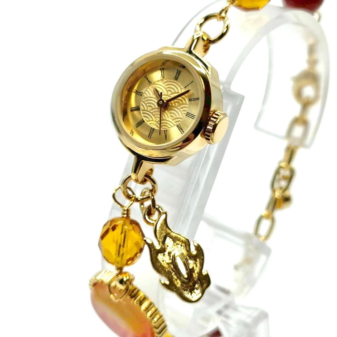 新品電池 稼働品 鬼滅の刃 煉獄杏寿郎モデル ブレスレットウォッチ 腕時計