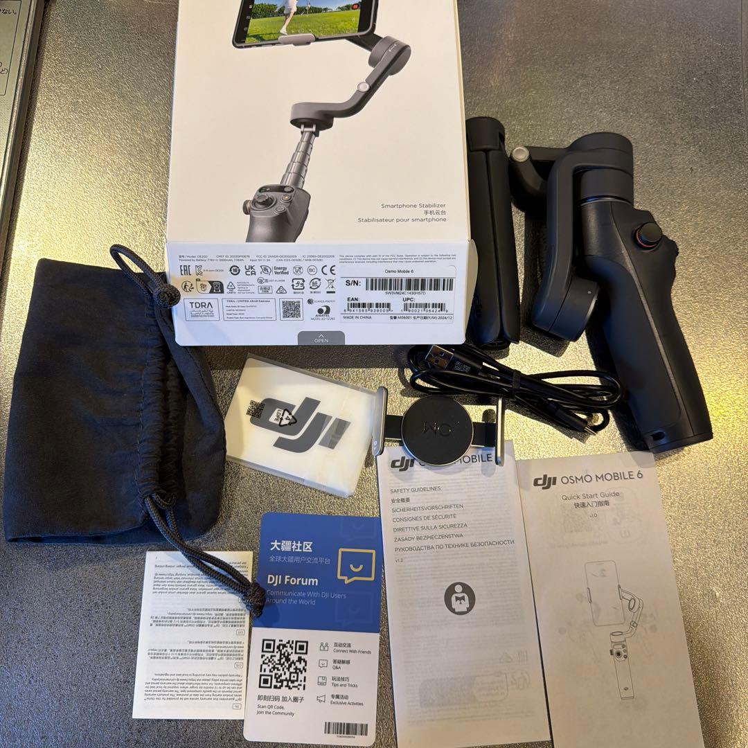 DJI Osmo Mobile 6 国内正規品 スマホ用ジンバル 付属品あり