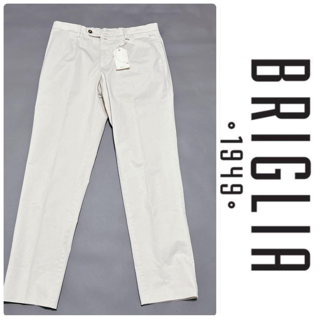 新品✨BEAMS別注✨《BRIGLIA 1949》1プリーツ ストレッチパンツ