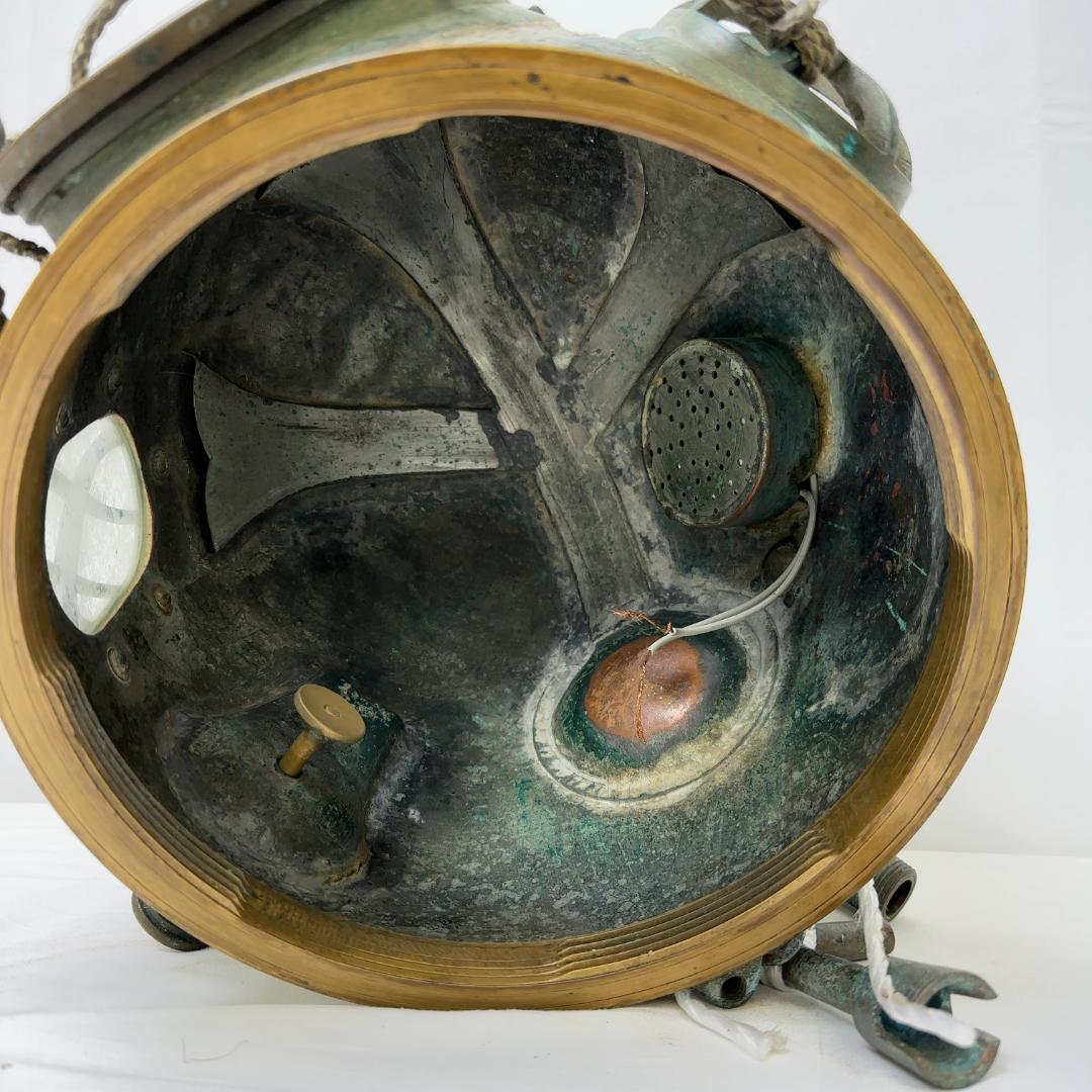 【S1231-900-10】東亜潜水機アンティーク 潜水ヘルメット 骨董品