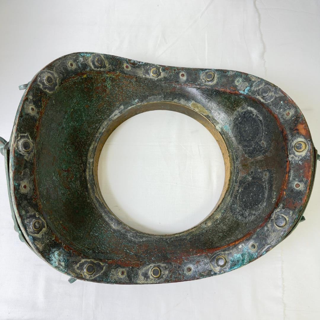 【S1231-900-10】東亜潜水機アンティーク 潜水ヘルメット 骨董品