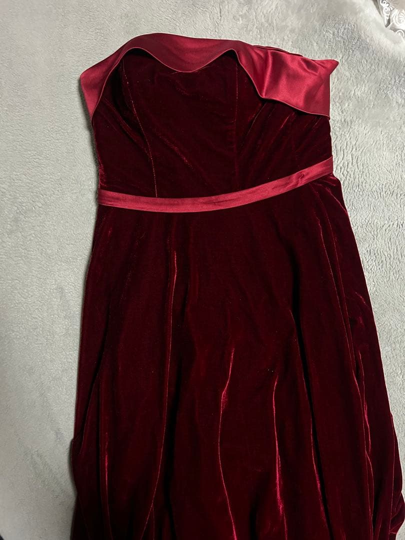 S*U様 カラードレス　ロングドレス　ワインレッド