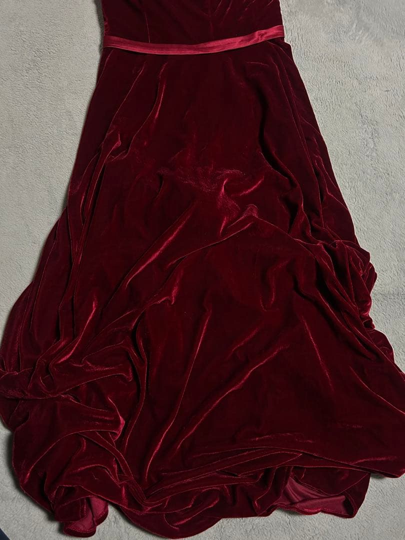 S*U様 カラードレス　ロングドレス　ワインレッド