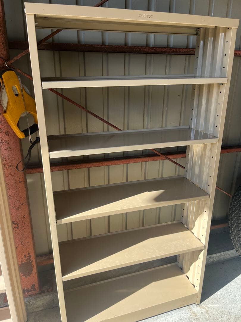 コクヨ 5段 スチールラック 書類棚 本棚 飾り棚 古家具