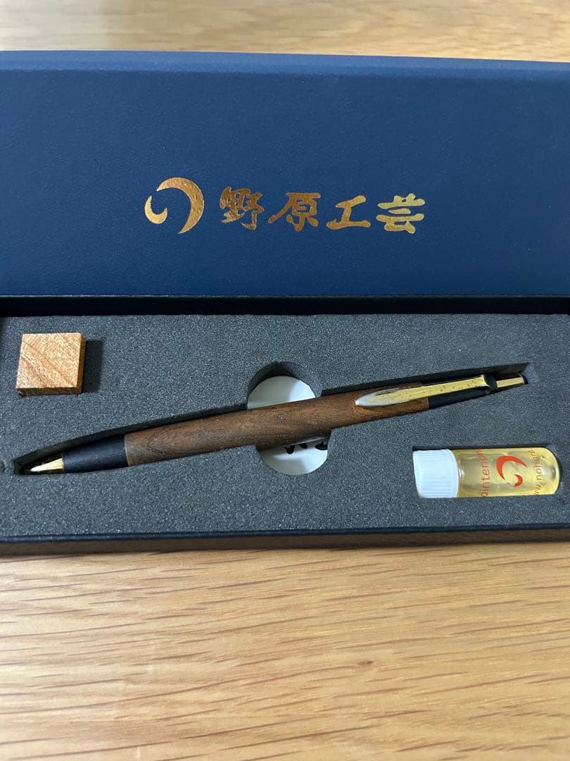 ⚠️kindnessさま専用⚠️ 野原工芸旧型　シャーペン　欅　ゴールド金具