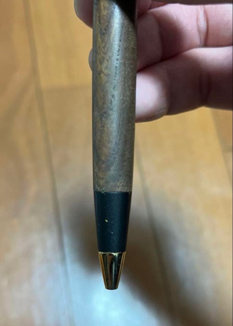 ⚠️kindnessさま専用⚠️ 野原工芸旧型　シャーペン　欅　ゴールド金具