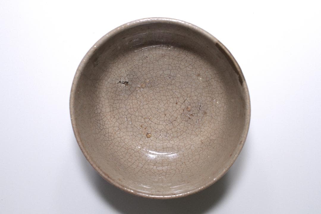 江戸初期 唐津 木原窯 鉄絵茶碗