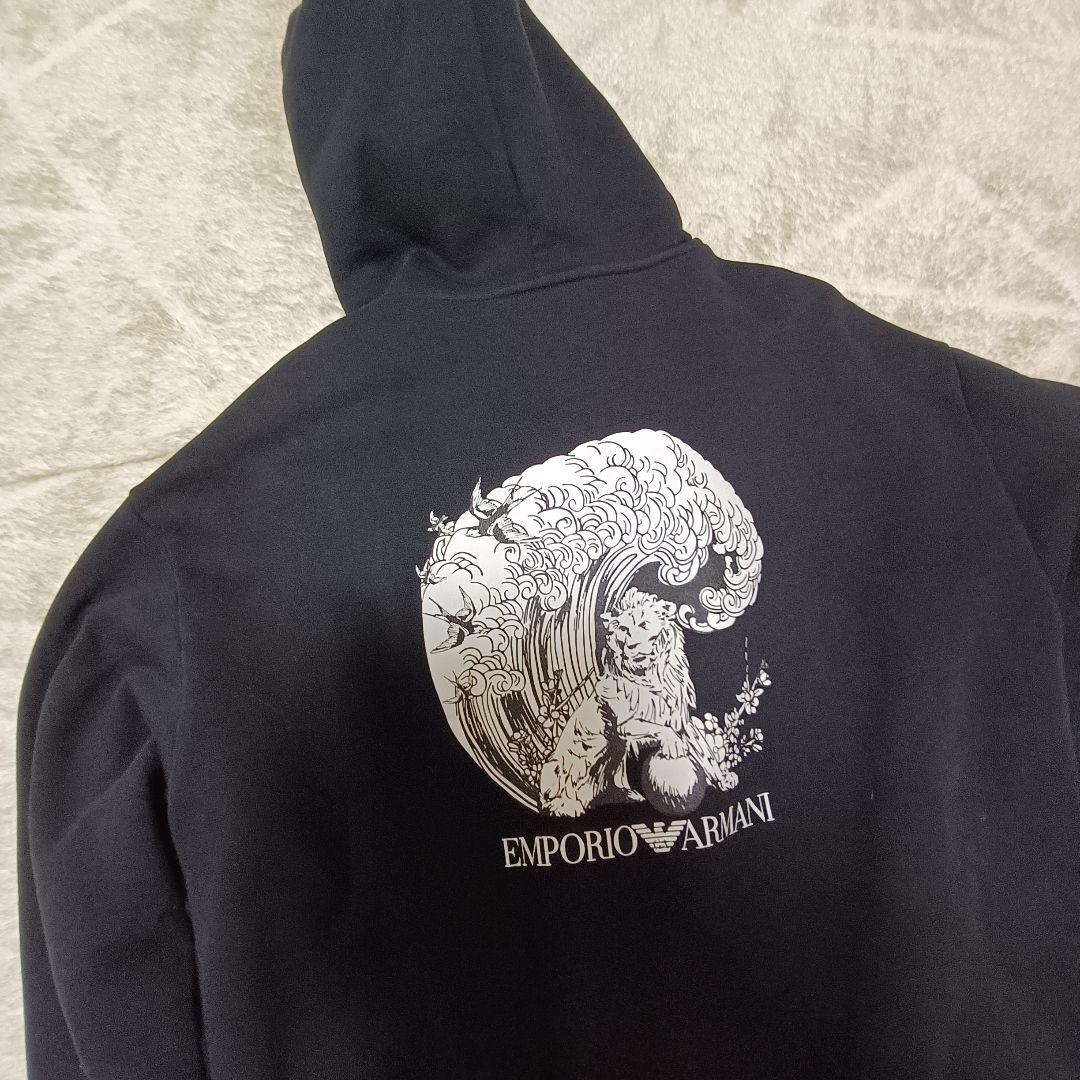 EMPORIO ARMANI 獅子柄パーカー S フーディ GACKTさん着用