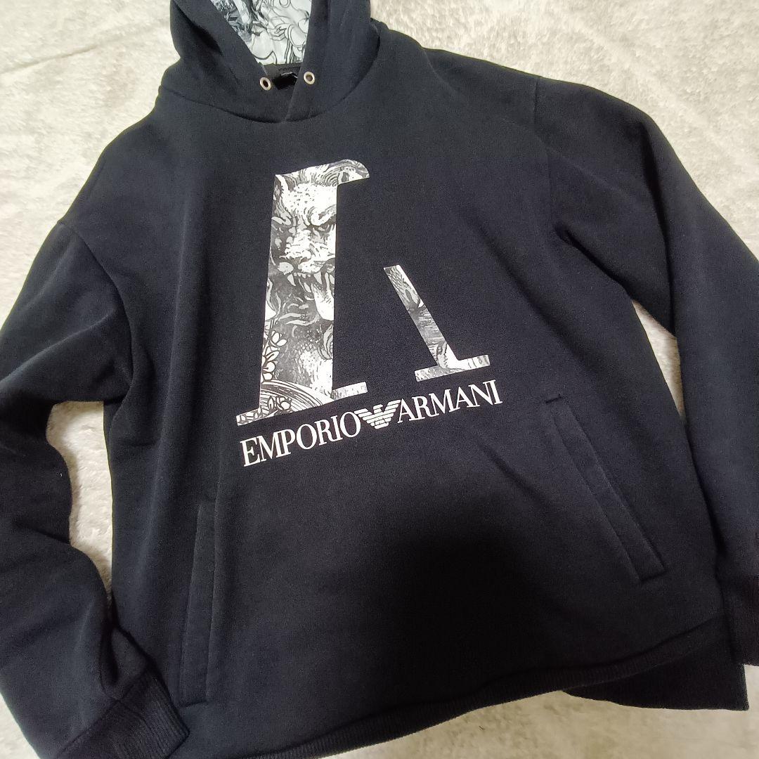 EMPORIO ARMANI 獅子柄パーカー S フーディ GACKTさん着用