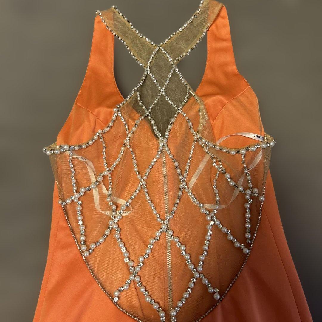 Veautt ヴュート オレンジ キャバドレス　パーティードレス　膝丈　ドレス