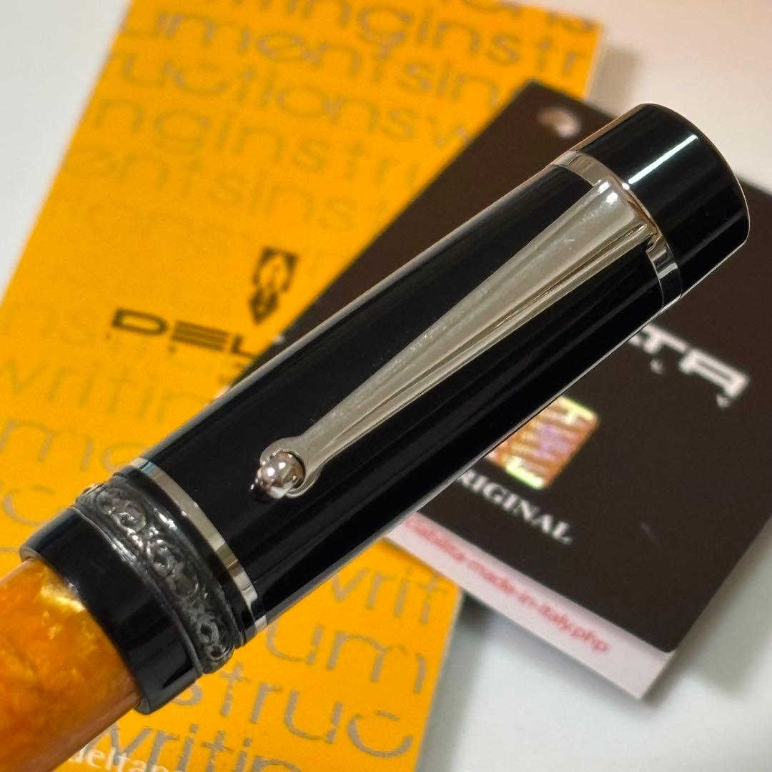 DELTAデルタ　ドルチェビータ　万年筆シルバー925 18K750 M