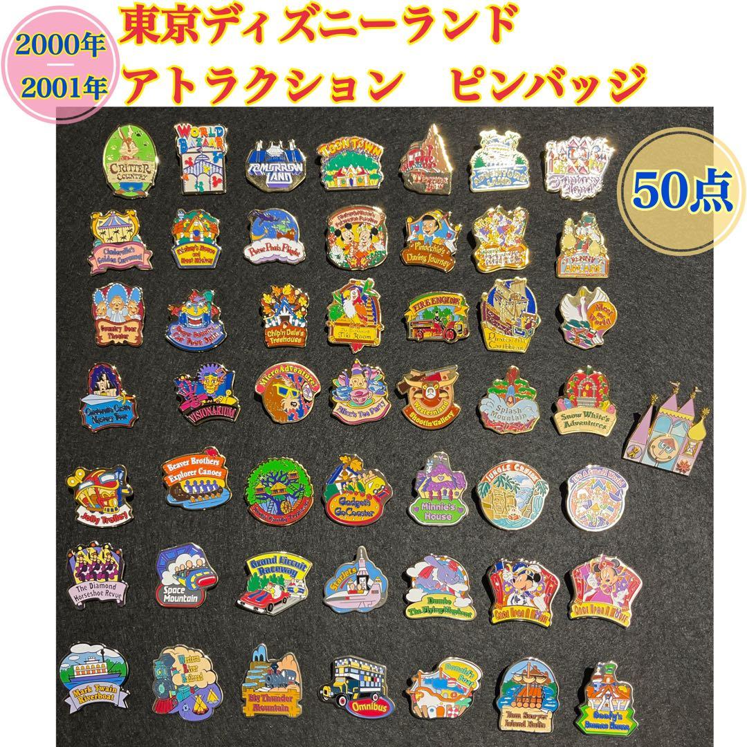 【キーマカレー様】東京ディズニーランド・ディズニーストア ピンバッジ 50点