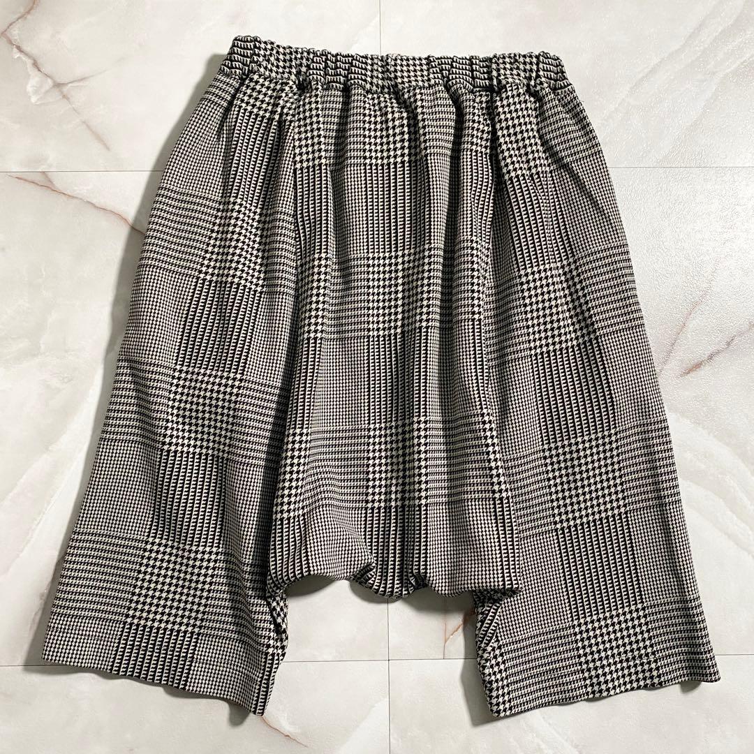 A16137 美品 コムデギャルソンコムデギャルソン　千鳥 ハーフサルエルパンツ