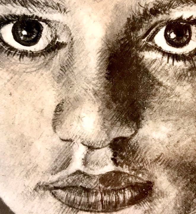 肉筆 鉛筆画　1980年作　1点限りの原画　自作