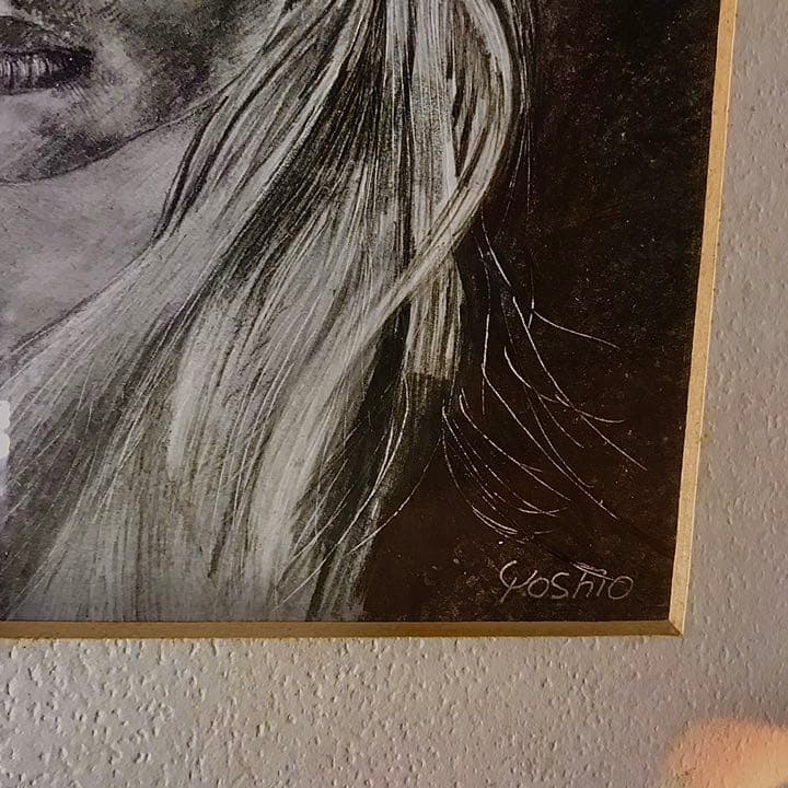 肉筆 鉛筆画　1980年作　1点限りの原画　自作