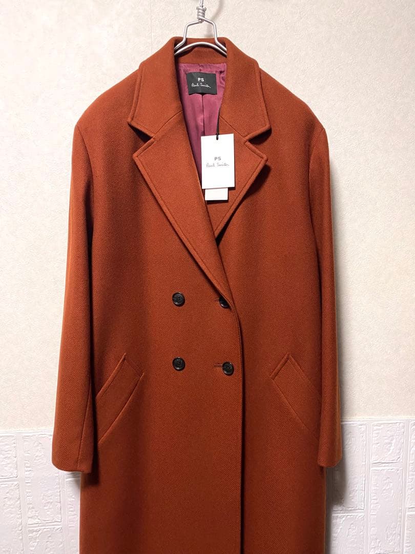 Paul Smith ポールスミス ウールカルゼ ダブルチェスターコート44L