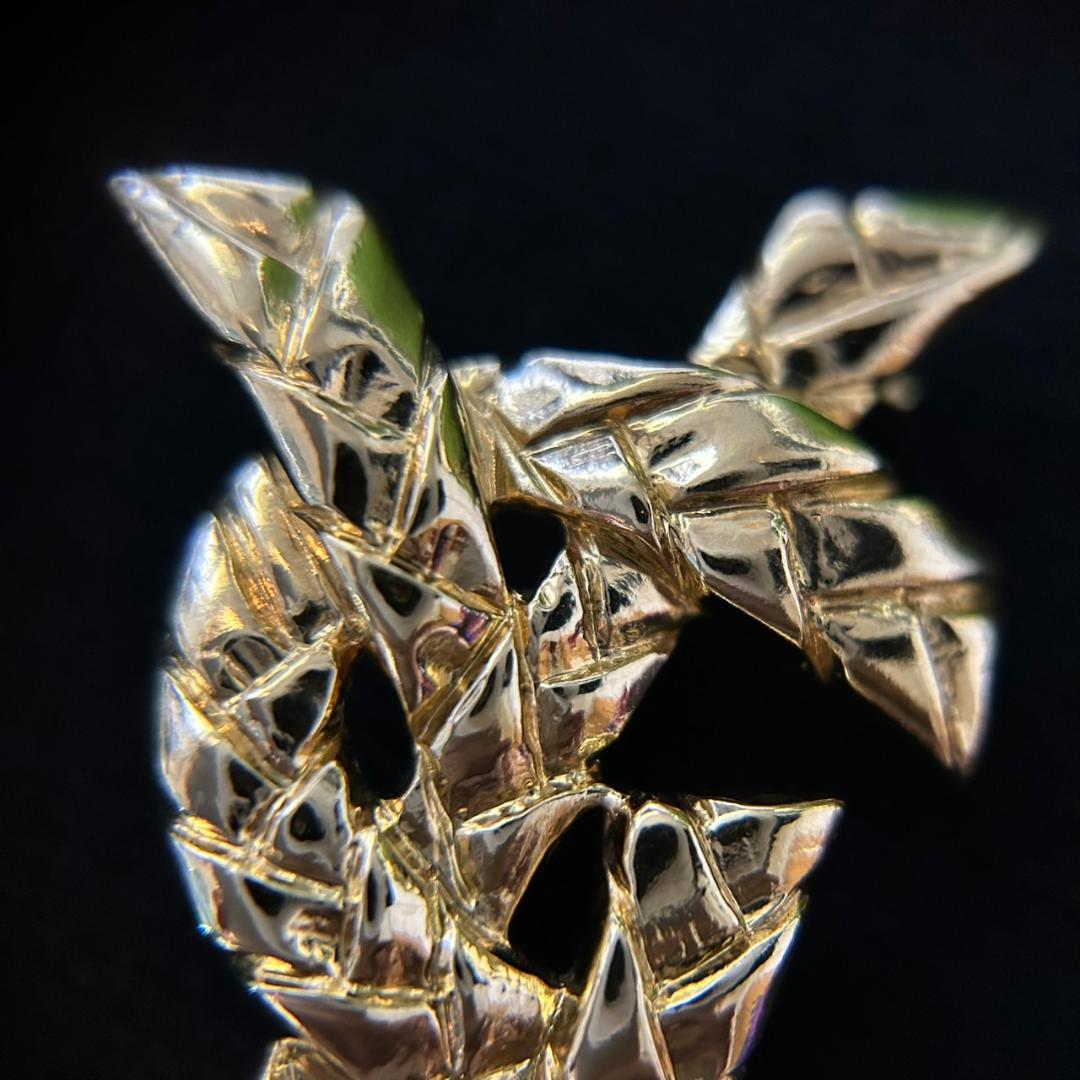 【美品】イヴサンローラン ブローチ ゴールドカラー　0607004