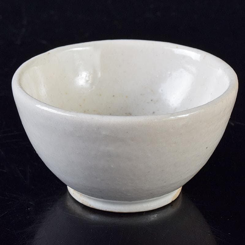 朝鮮美術　李朝　白釉　盃　V　R8284