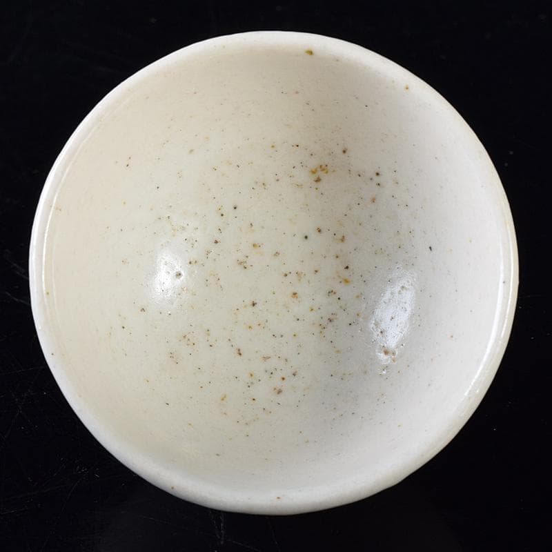 朝鮮美術　李朝　白釉　盃　V　R8284