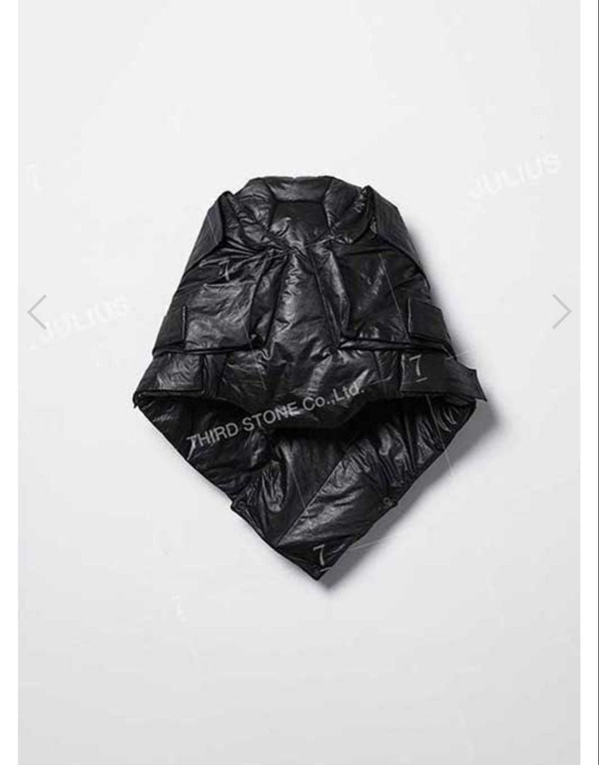 新品未使用JULIUS ダウン ネックウォーマー マフラー　ユリウス　ストール