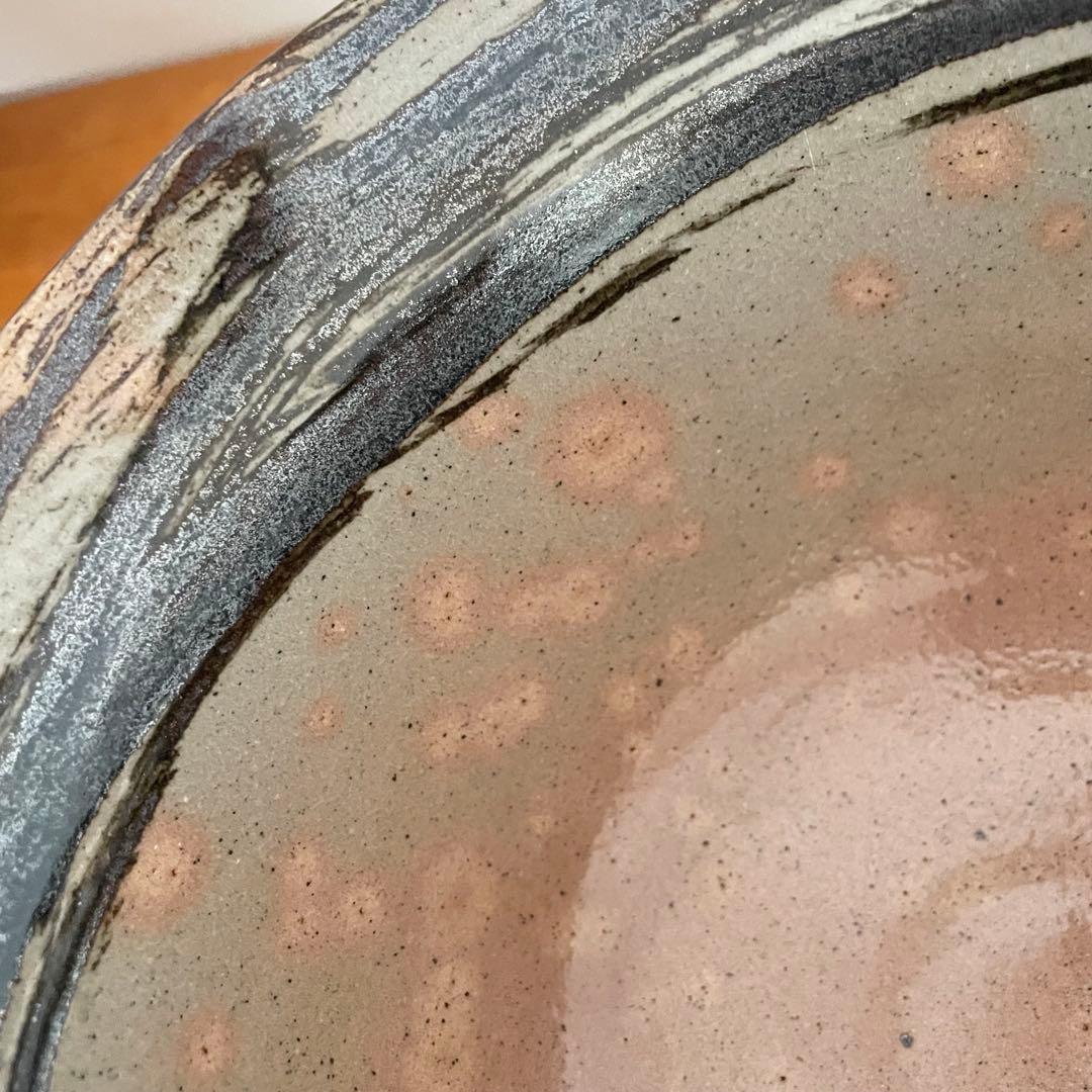 鉄刷毛目　大皿　新品