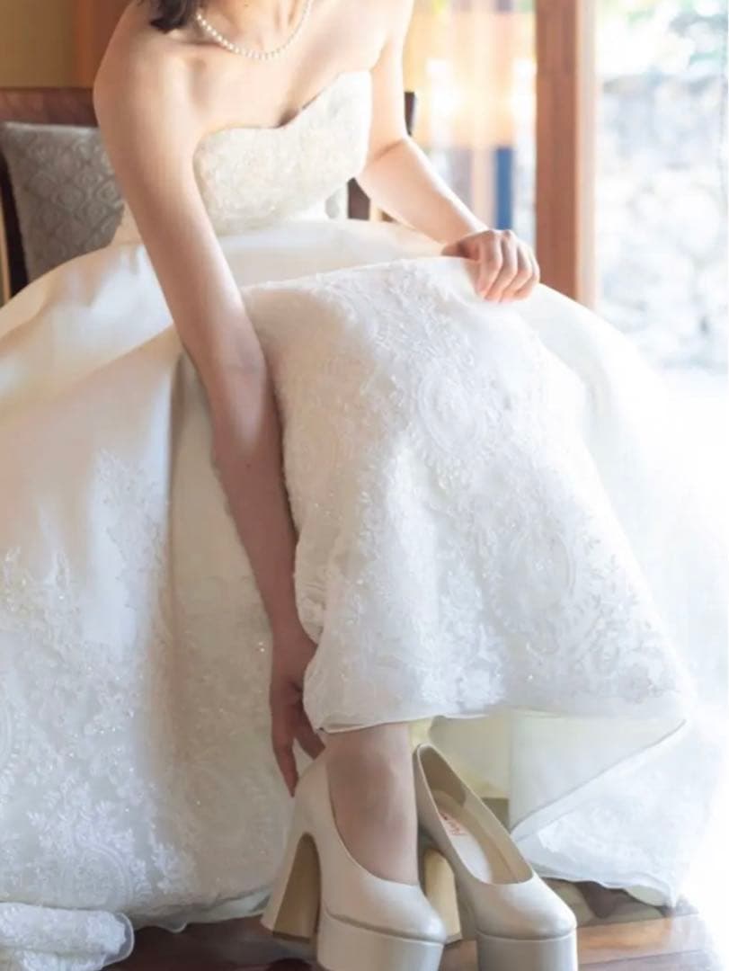 Aライン　ウエディングドレス