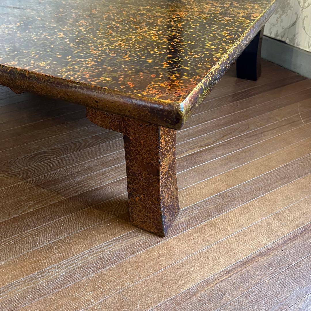 【アンティーク】津軽塗り 座卓 ちゃぶ台 センターテーブル 座敷机 工芸品