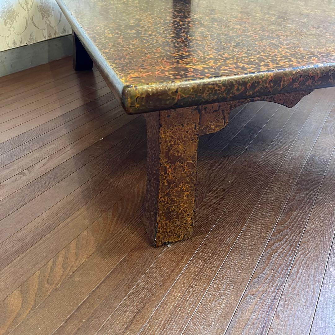 【アンティーク】津軽塗り 座卓 ちゃぶ台 センターテーブル 座敷机 工芸品