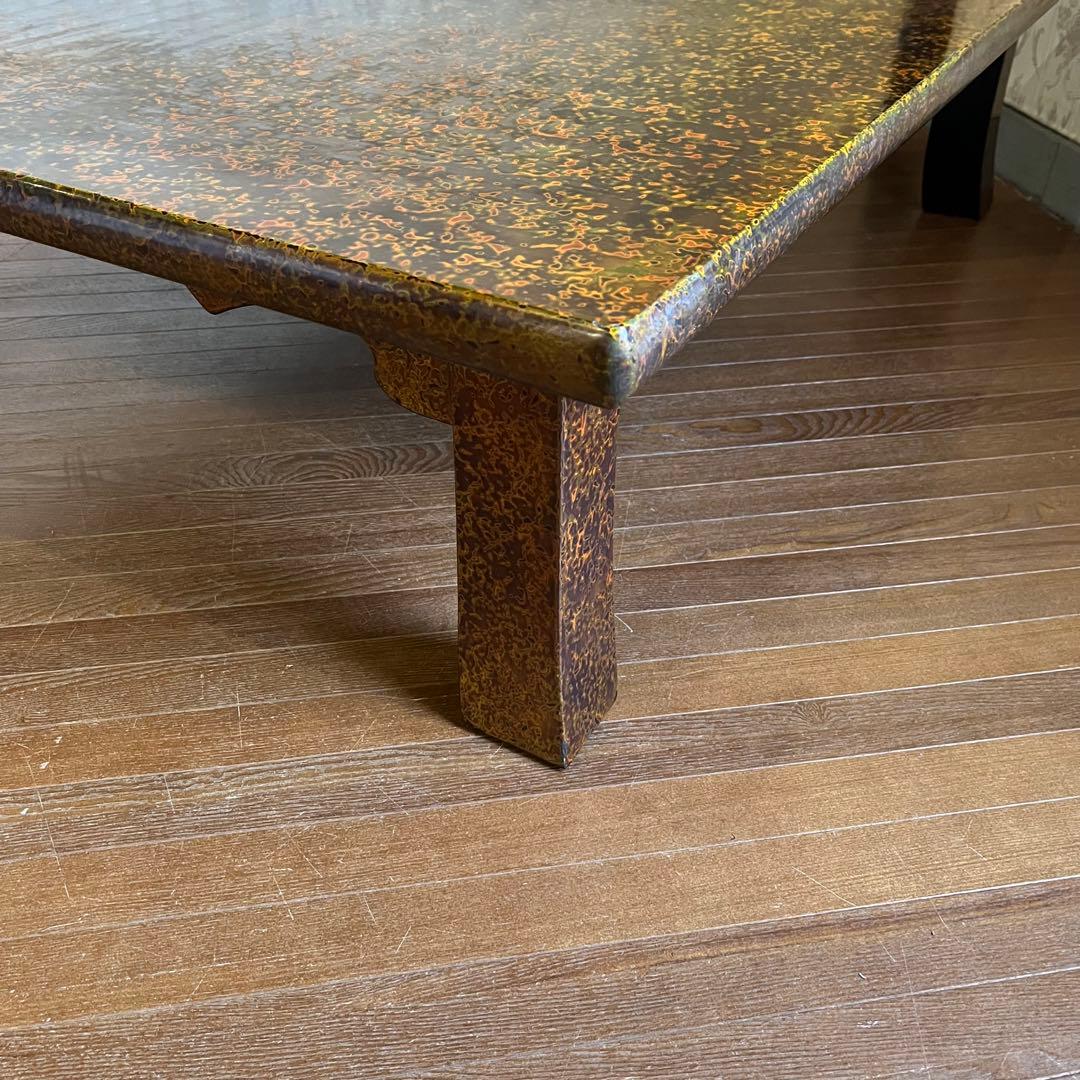 【アンティーク】津軽塗り 座卓 ちゃぶ台 センターテーブル 座敷机 工芸品