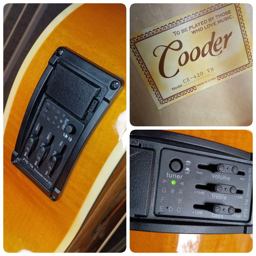 極美品 タカミネ cooder エレアコ CE-420 チューナー付 ギター