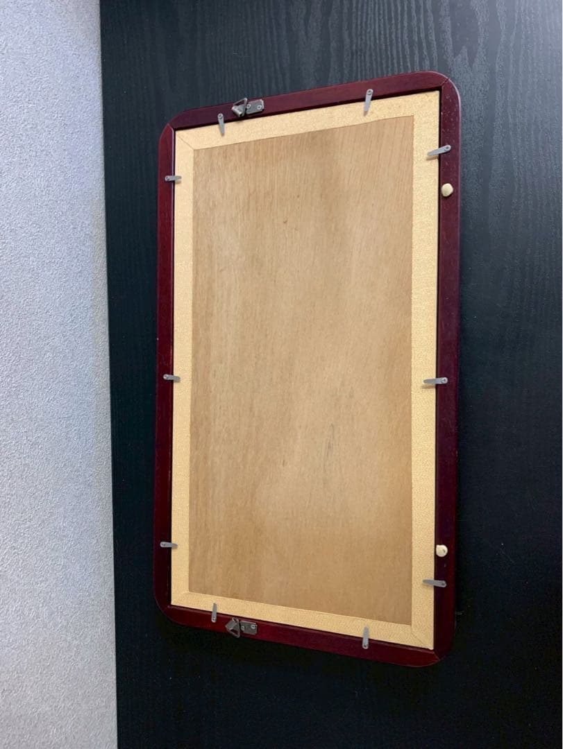 富士山の絵が入った額縁 白磁 陶器