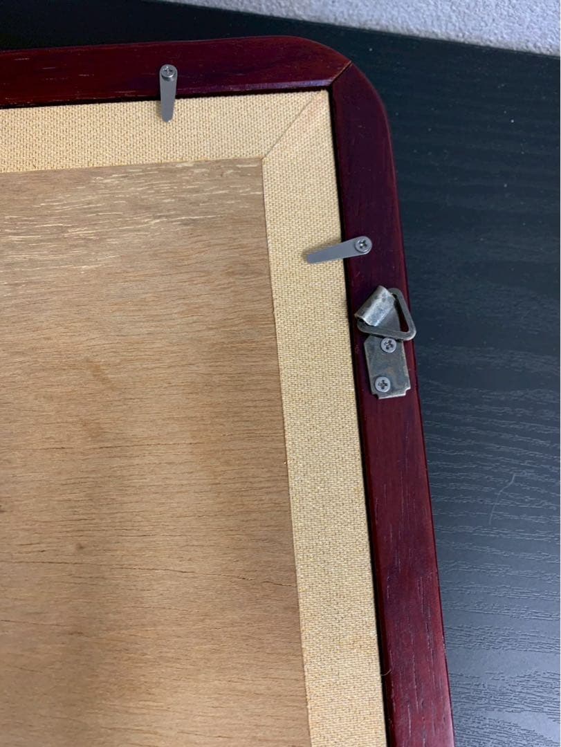 富士山の絵が入った額縁 白磁 陶器