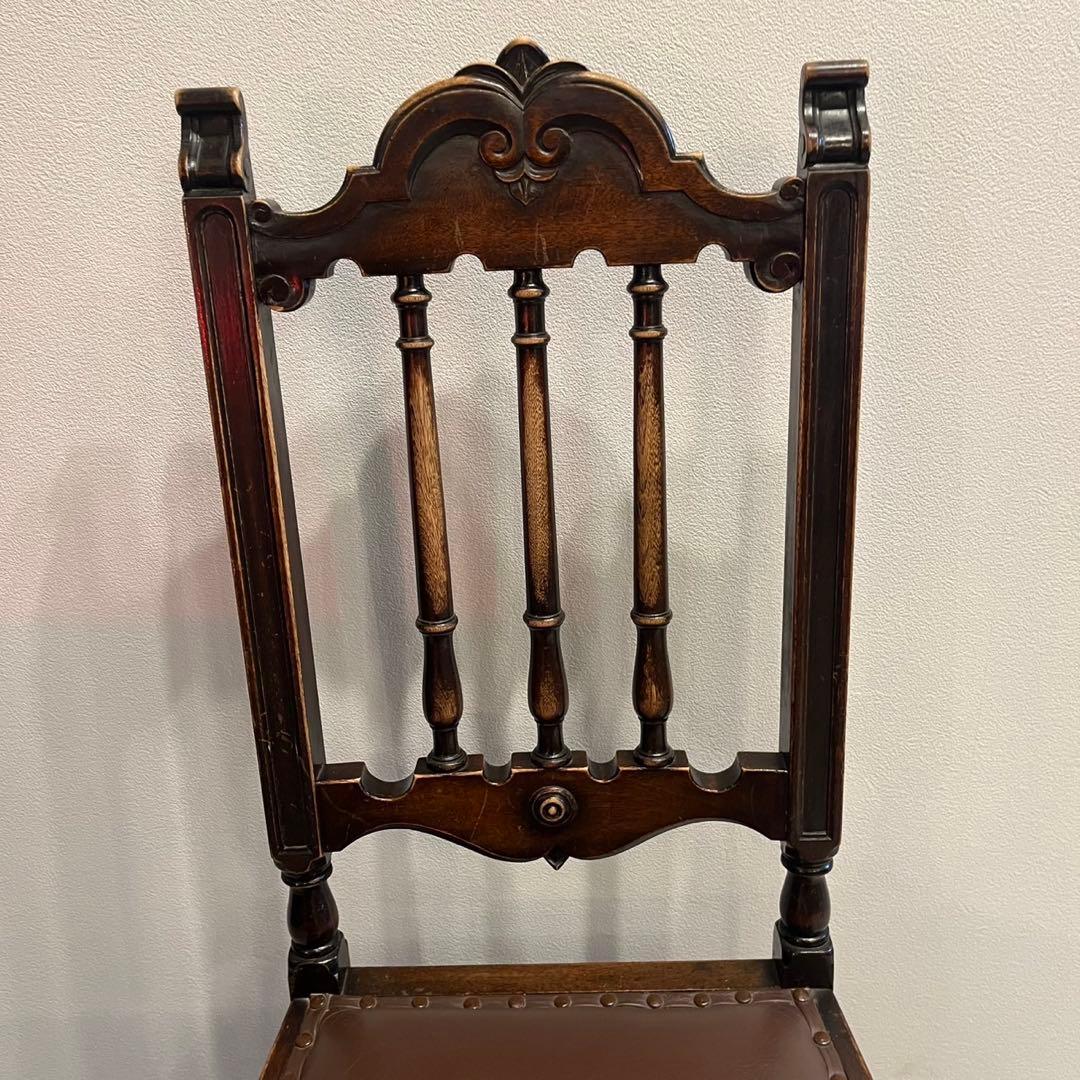 ハイバックチェアダイニングチェア　イギリス　アンティーク