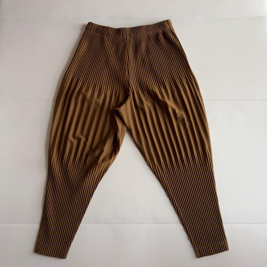 イッセイミヤケ HOMME PLISSE プリーツパンツ サルエルパンツ BR