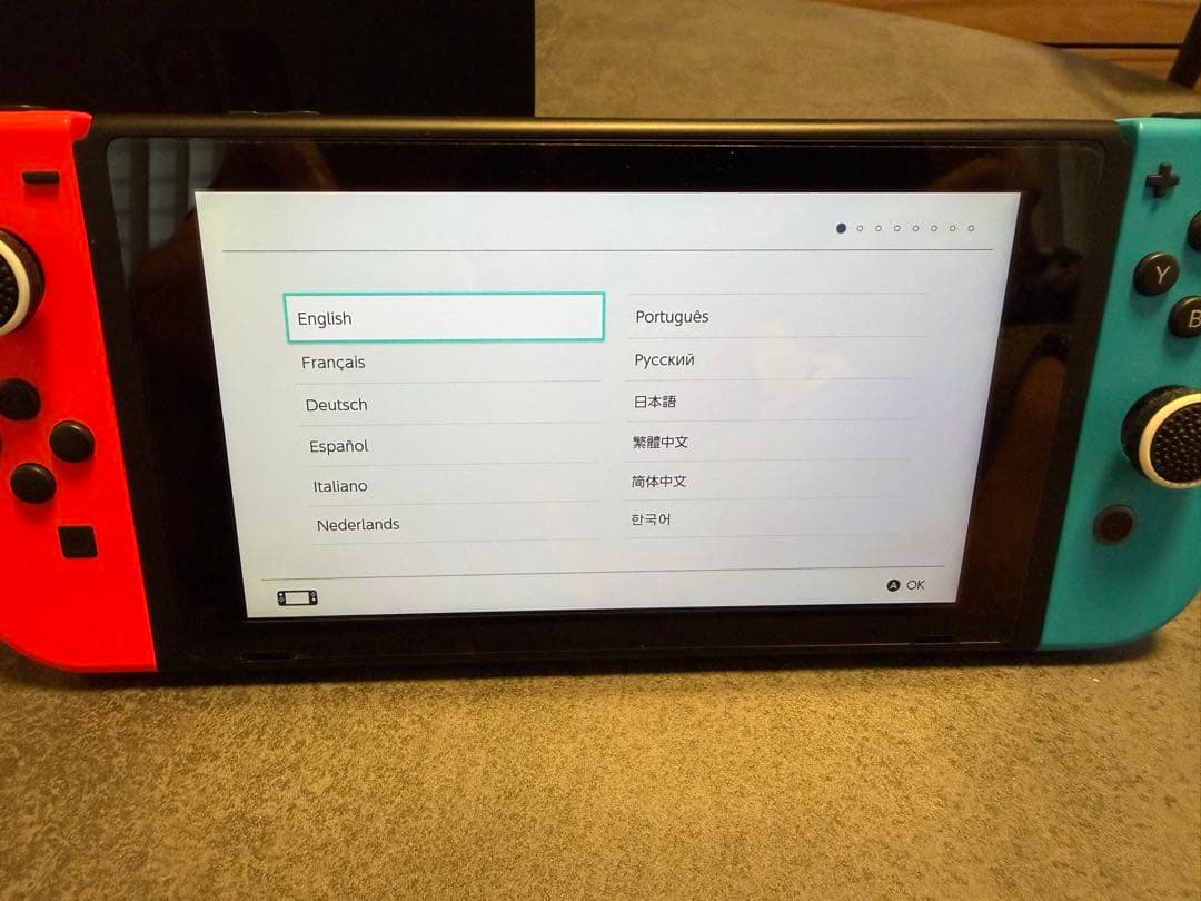 Nintendo Switch 赤/青 本体 128GB microSDカード付