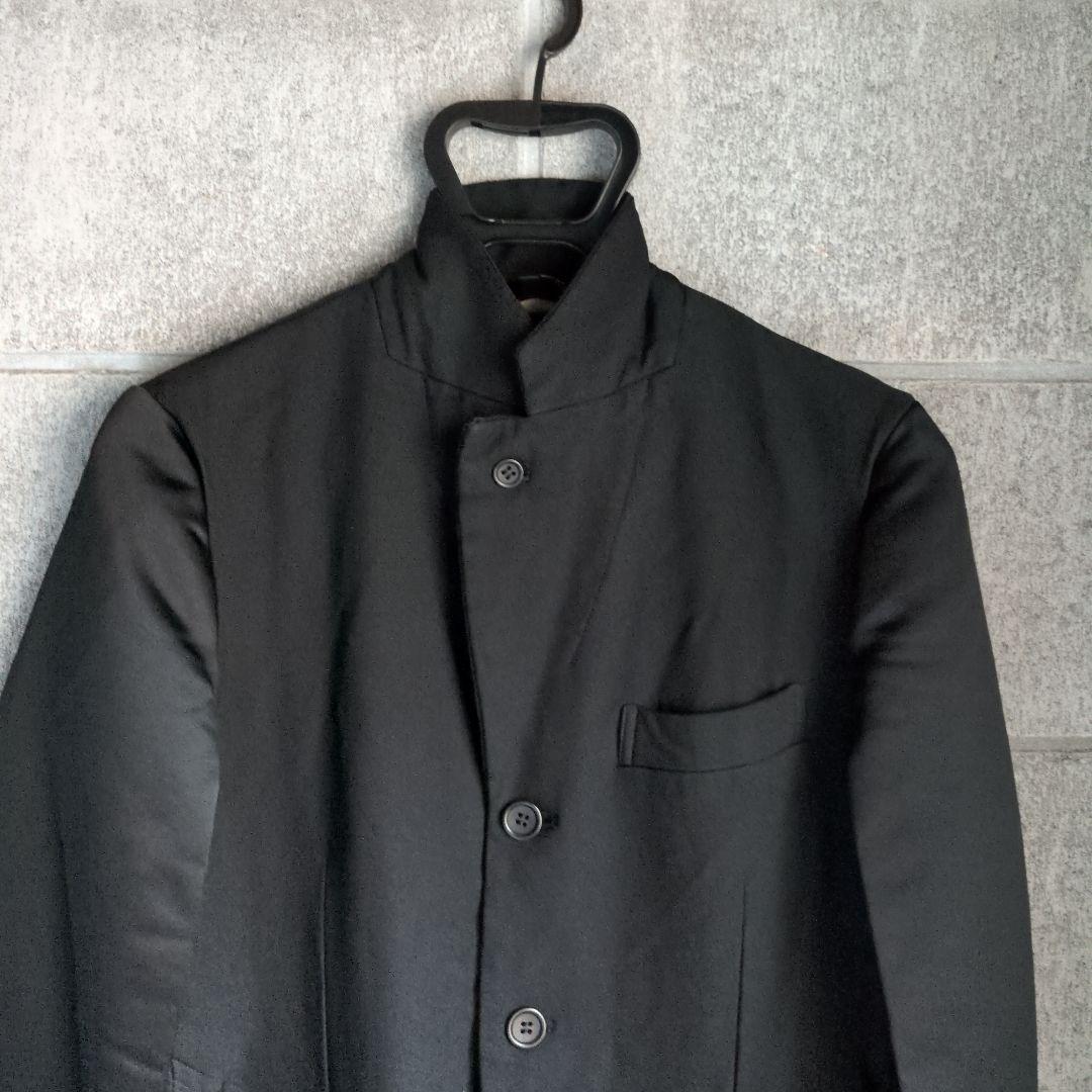 【未使用】BLACKコムデギャルソン　チェスターコート XS ブラック　異素材