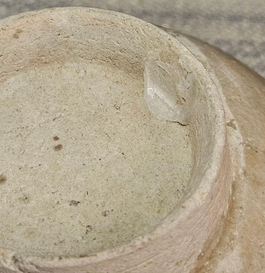 李氏朝鮮時代　李朝白磁　径約15.6cm碗　 茶碗　菓子鉢　茶道具　韓国古陶磁器