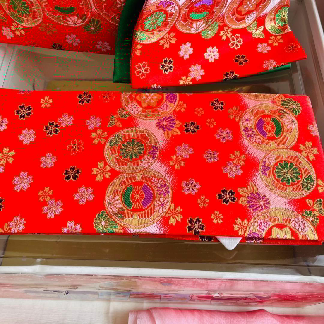 七五三　7歳　結び帯　はこせこセット　帯揚げ　しごき