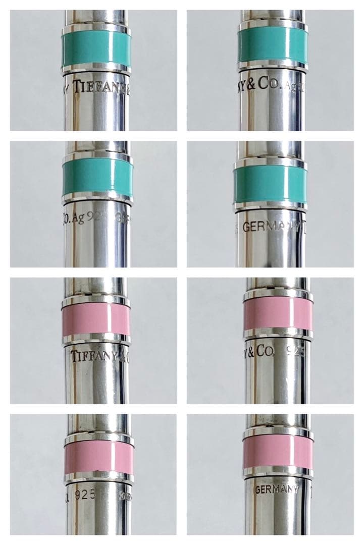 ティファニー Tクリップ ボールペン ブルー ピンク 2本 silver925