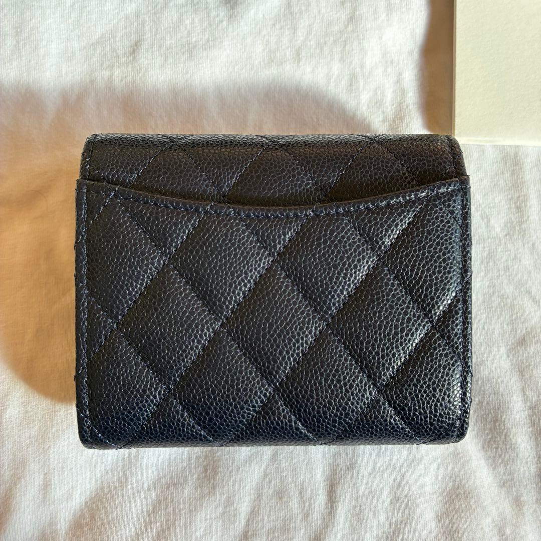 【新品未使用】CHANEL マトラッセ コンパクトウォレット三つ折り財布
