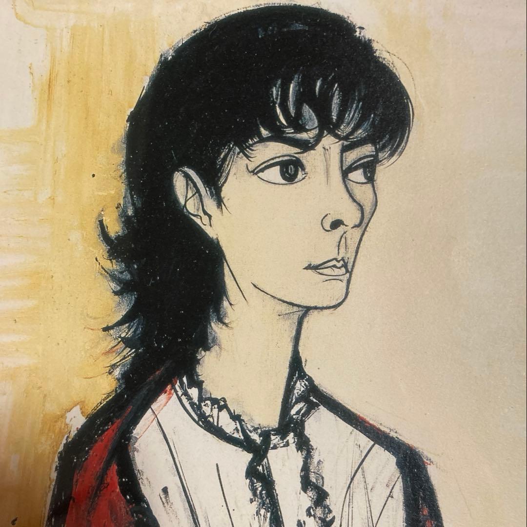 Bernard Buffet ベルナール ビュッフェ アナベル夫人像 リトグラフ