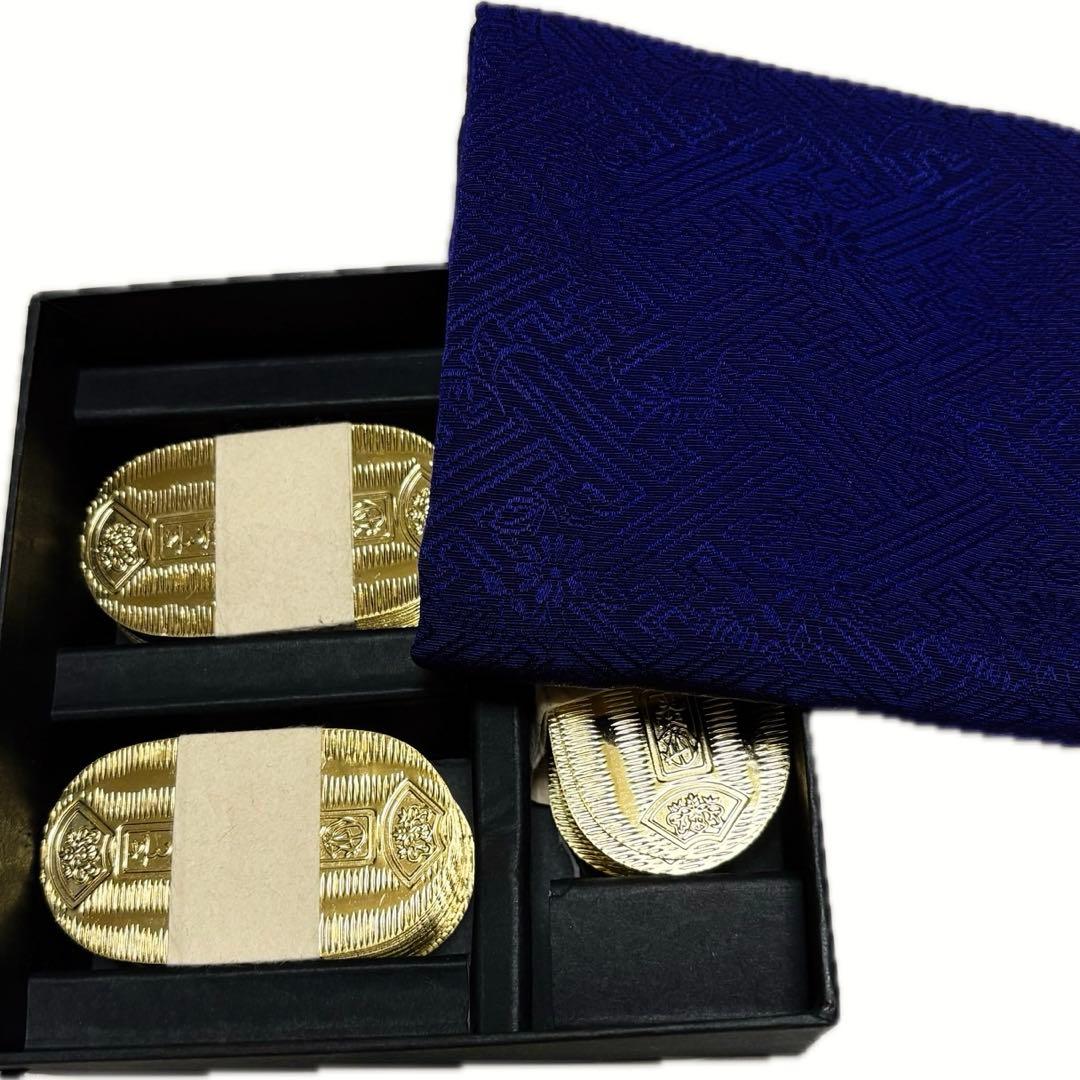 悪代官セット 慶長小判 二十五両　3包セット　金箔貼り　桂記章