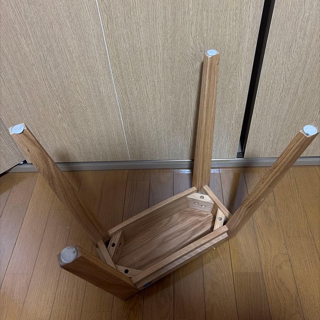 美品 sarasa design b2c スタッキングスツール/オーク無垢材