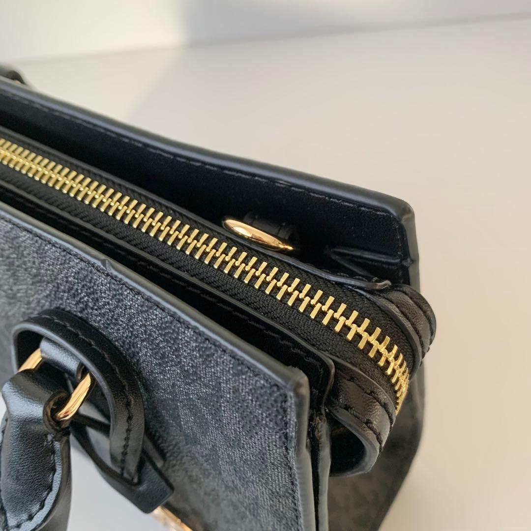 【マイケルコース】ハンドバッグ　ショルダーバッグ　2way シグネチャー　黒