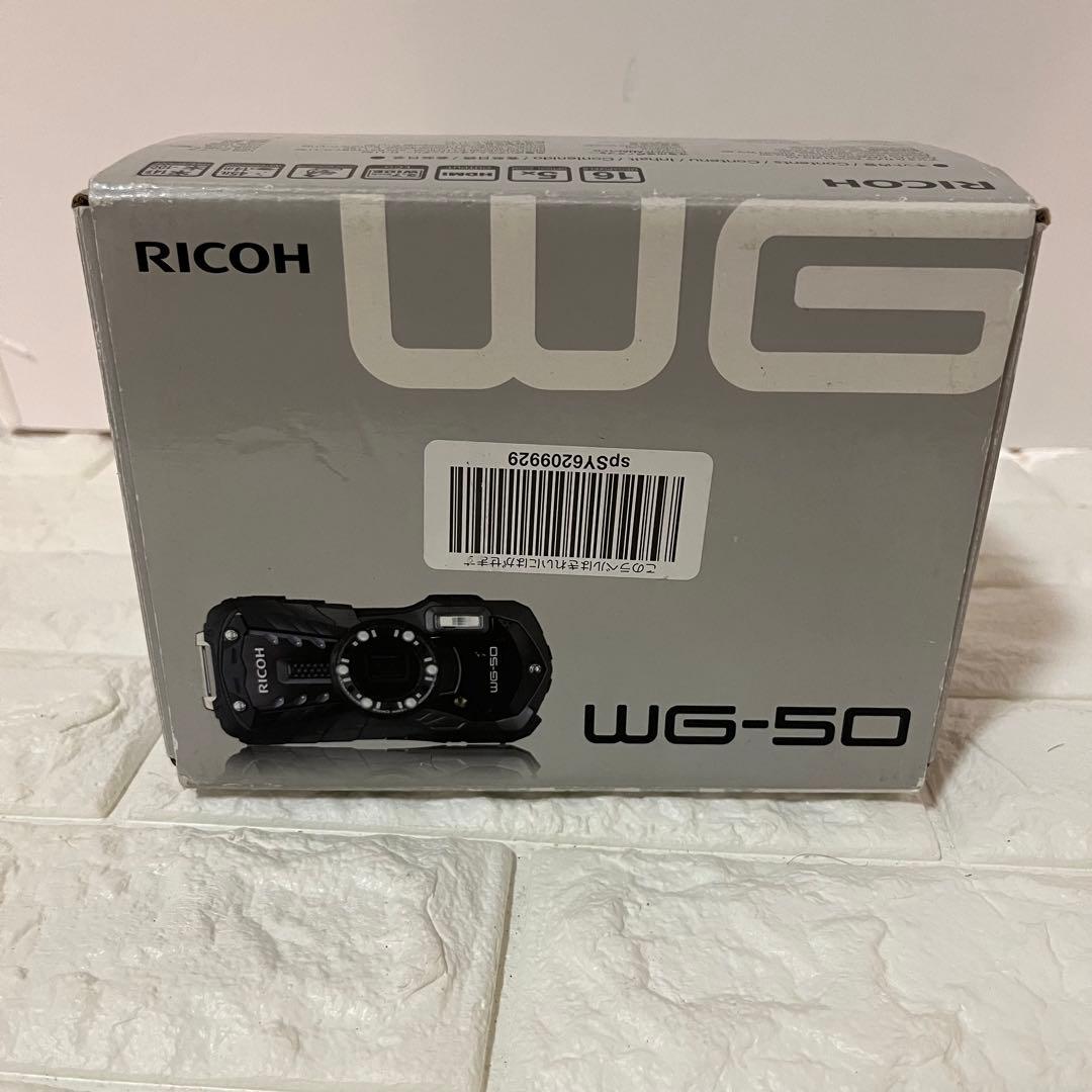 【動作良好】RICOH デジタルカメラ WG-50 ブラック