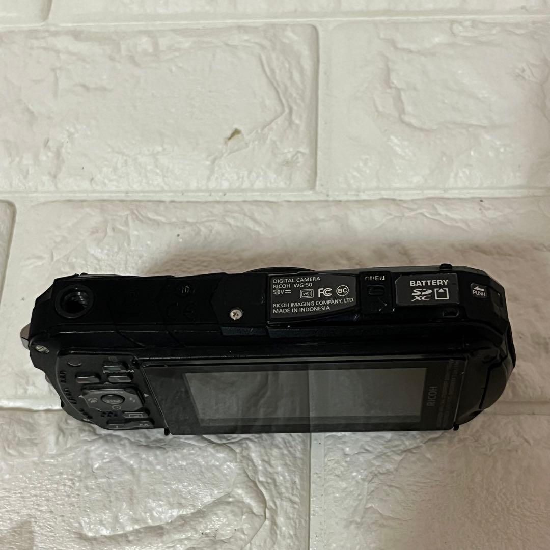 【動作良好】RICOH デジタルカメラ WG-50 ブラック