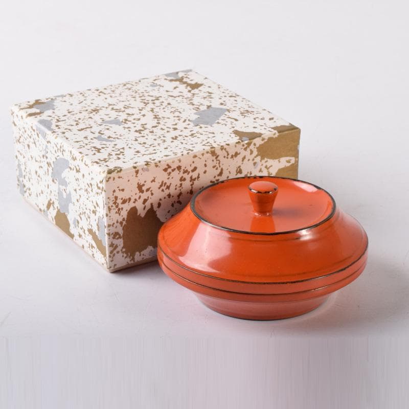 茶道具　根来塗　香合　蓋物　C　7331